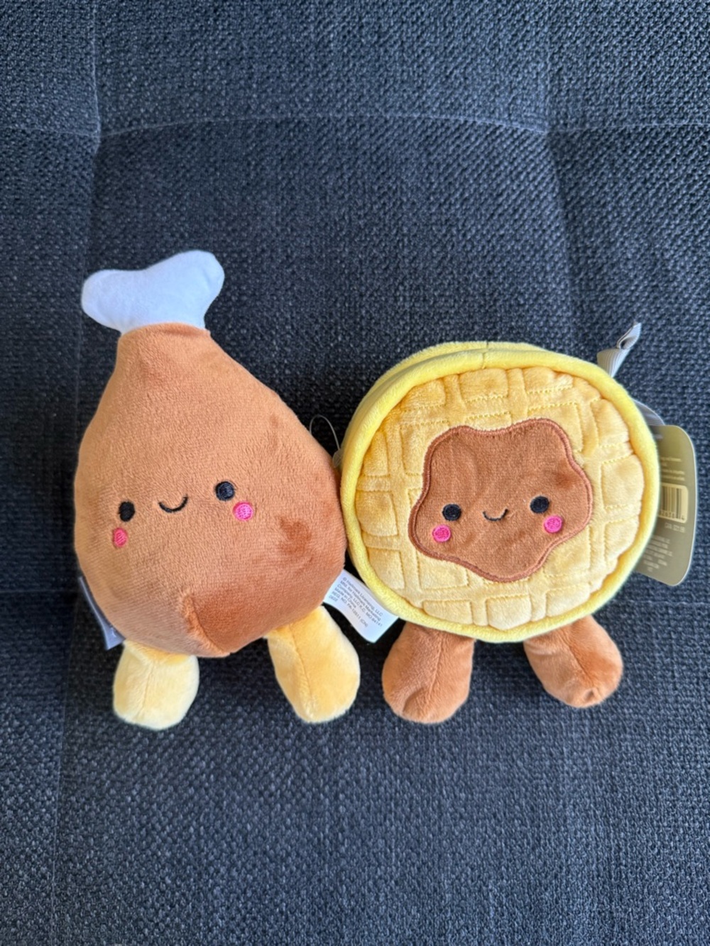 Hallmark Better Together Chicken Drumstick & Waffle Magnetic Plush Duo NWT